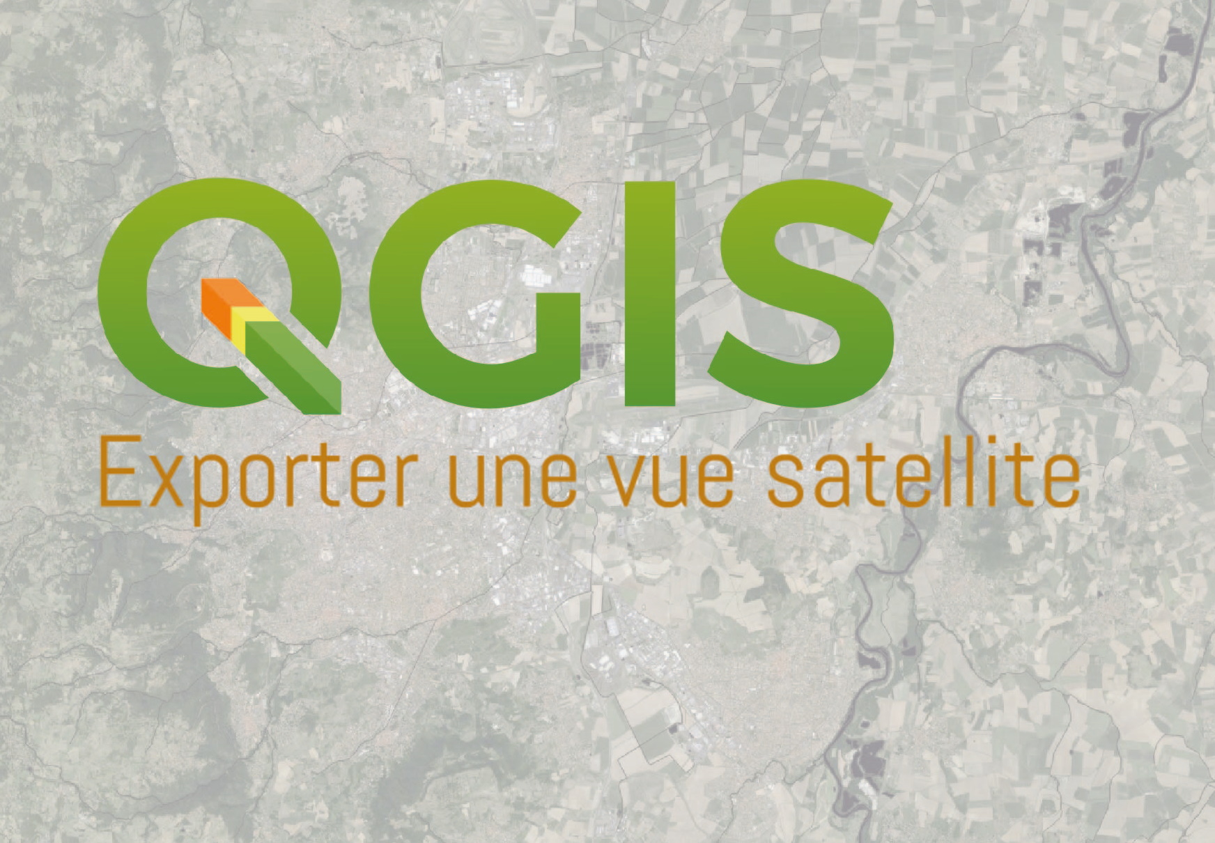 QGIS carte satellite mise en page